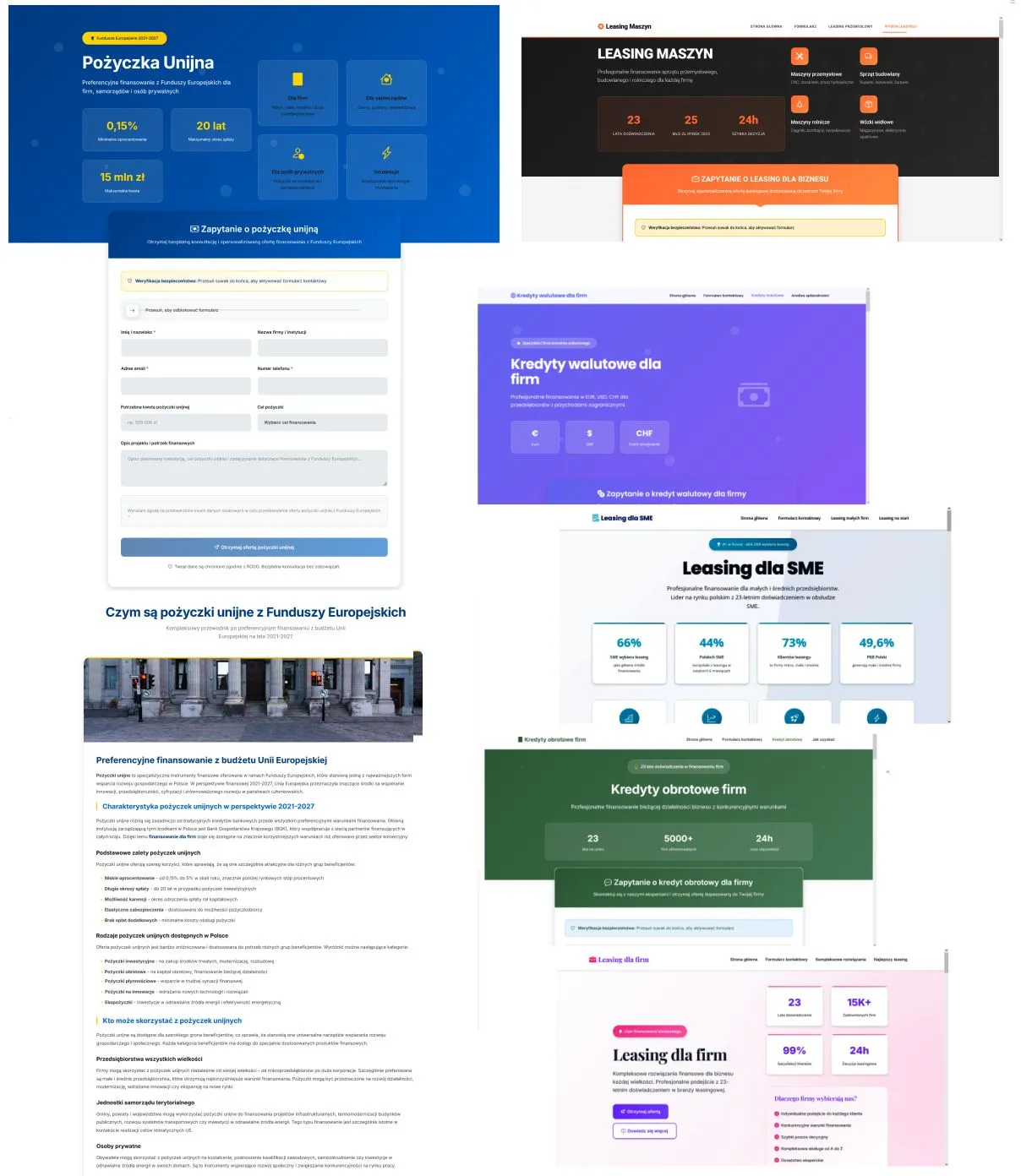 Strony SEO Lead